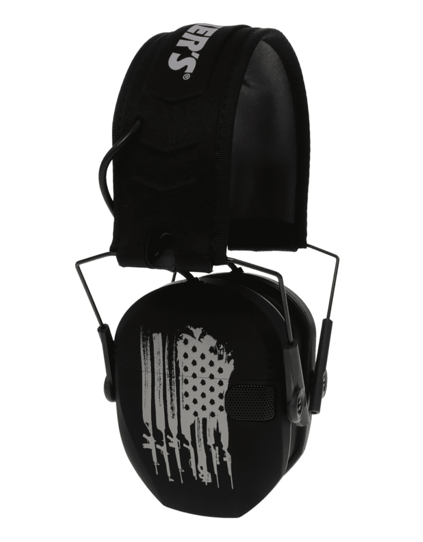 Walker's Walker's Black U.S Flag Razor Slim Electronic Muffs GWP-RSEMFS-FLG