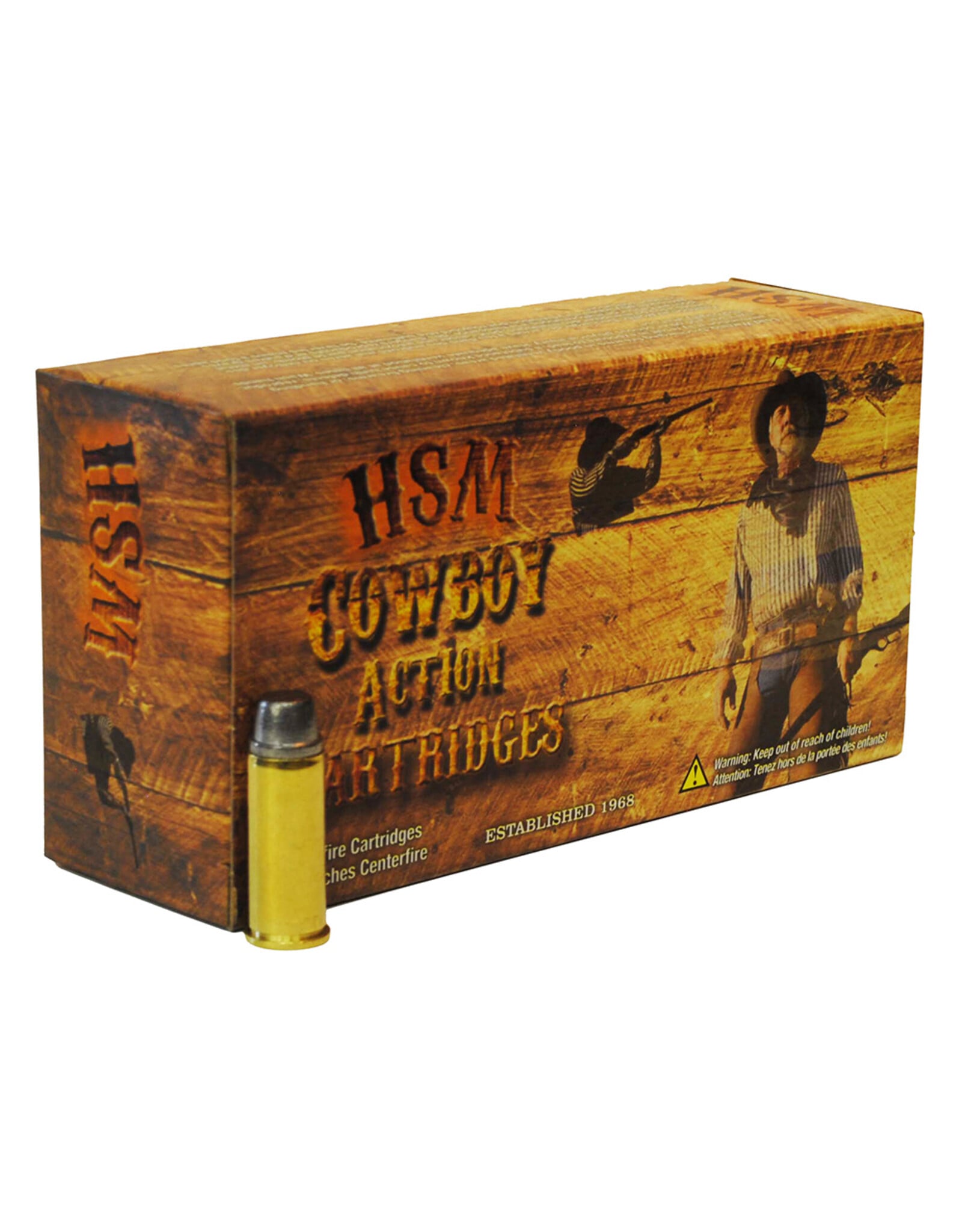 HSM HSM  Cowboy Action 44 S&W Spl 200 gr Round Nose Flat Point 50 Per Box