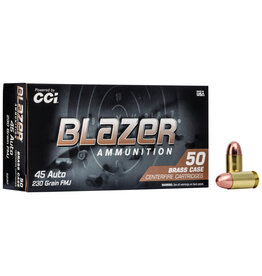 Blazer CCI Blazer Brass 45ACP 230 Grain FMJ 50 Rounds 5230