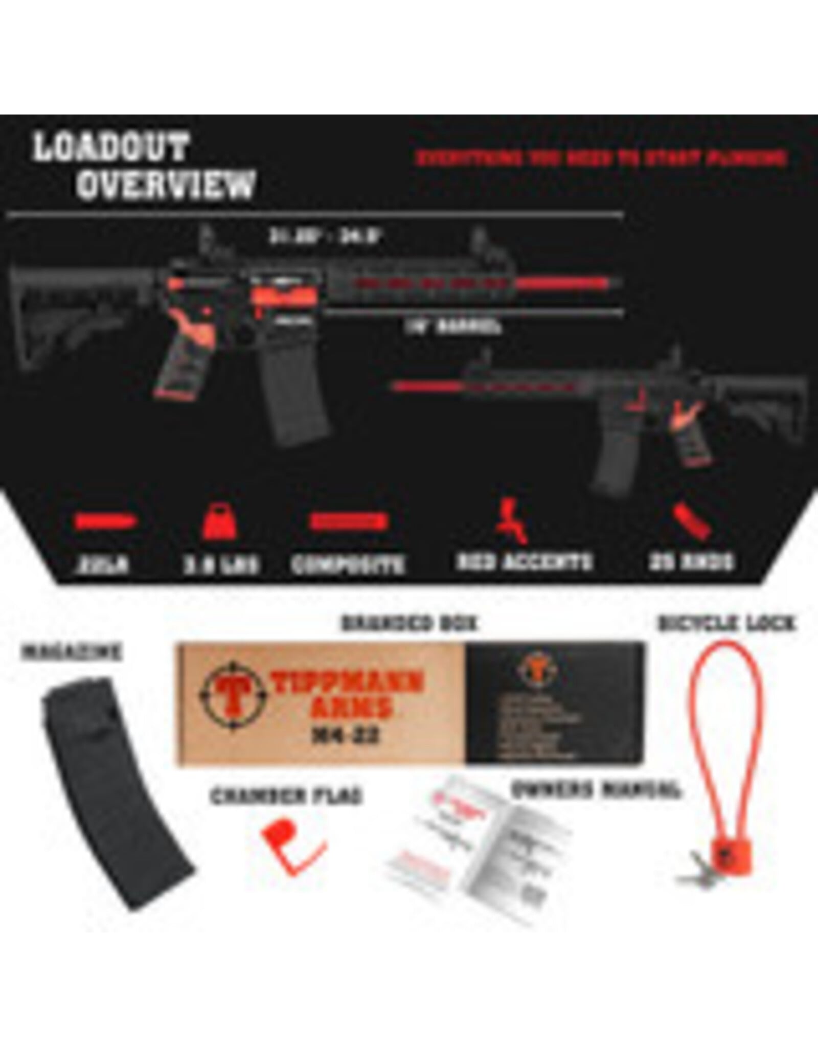Tippmann Tippmann M4-22 RCR26 Red 22LR