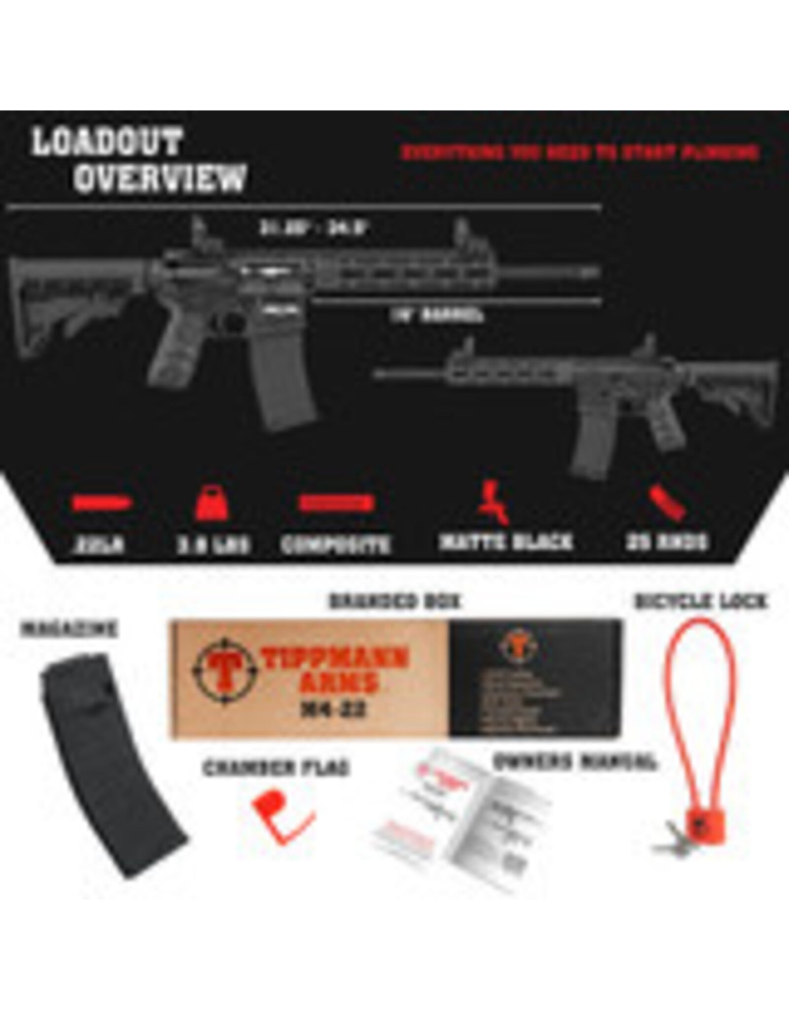 Tippmann Tippmann M4-22 RCR26 Black 22LR