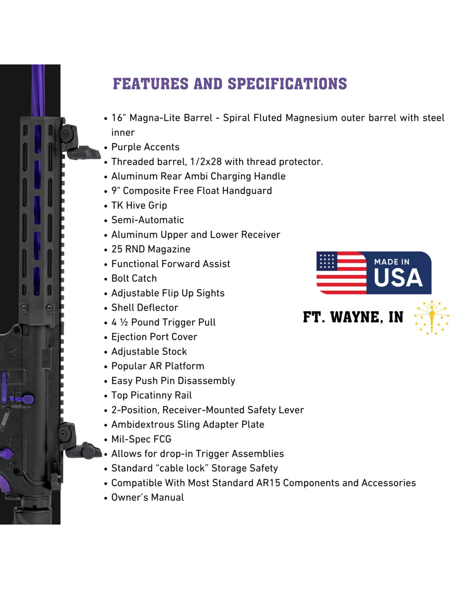 Tippmann Tippmann M4-22 RCR26 Purple A101379