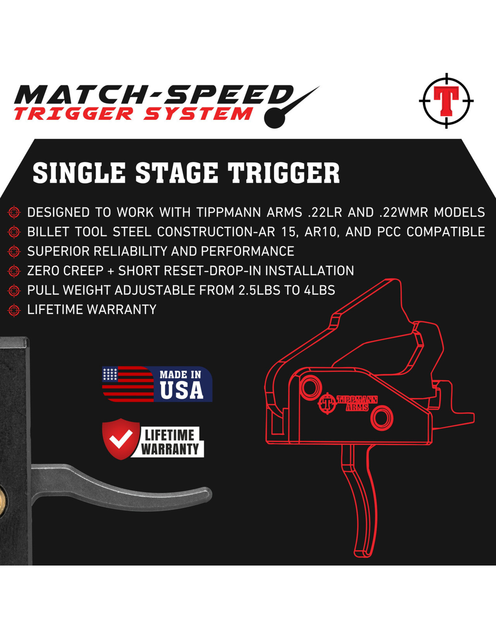 Tippmann Tippmann Match-Speed Curved Trigger A201359