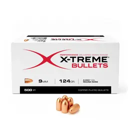 X-Treme Bullets X-Treme 9mm .355" 124gr Round Nose Bullets 500 Count