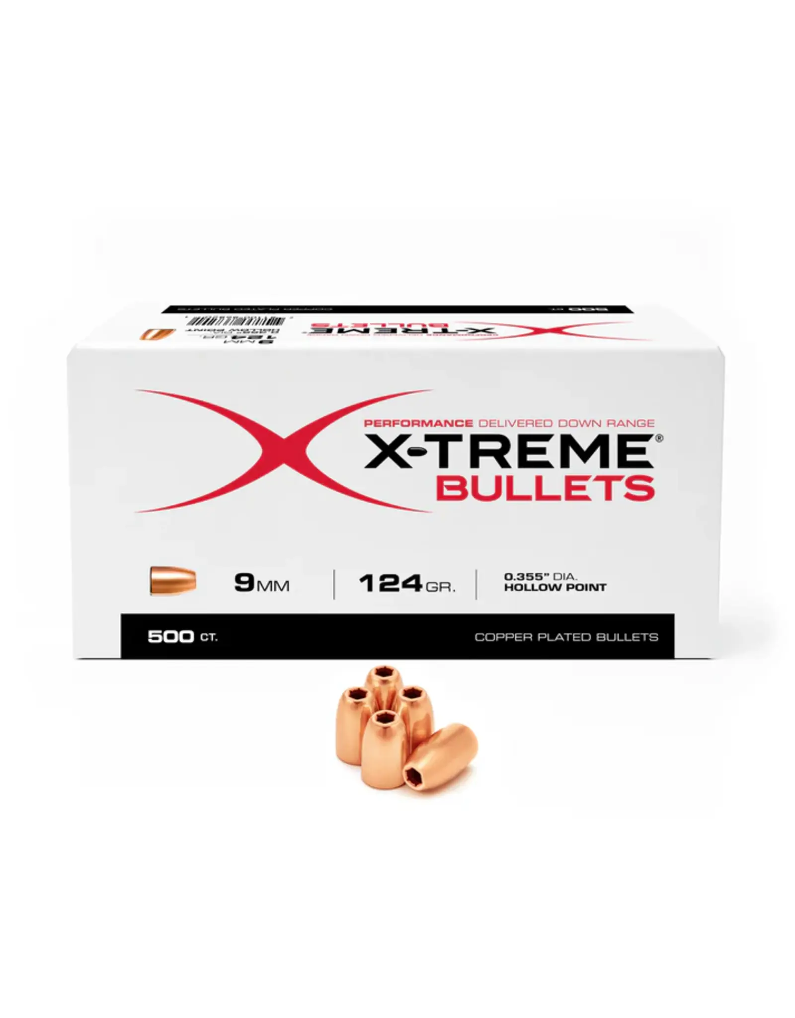 X-Treme Bullets X-Treme 9mm .355" 124gr HP Range Performance Bullets 500 Count