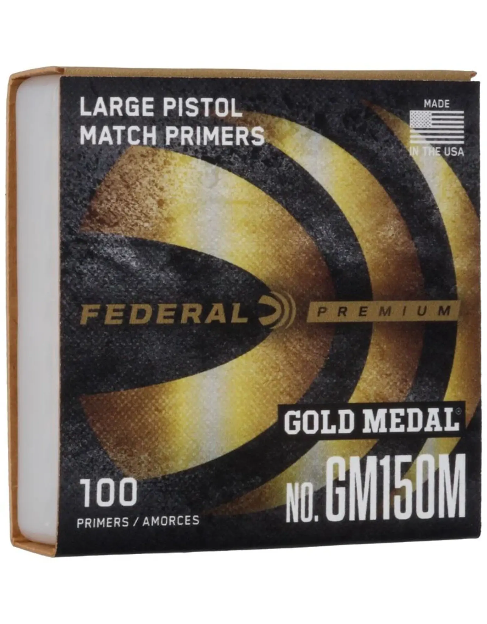 Federal Federal Gold Medal Large Pistol Match Primers 100 Count GM150M