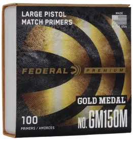 Federal Federal Gold Medal Large Pistol Match Primers 100 Count GM150M
