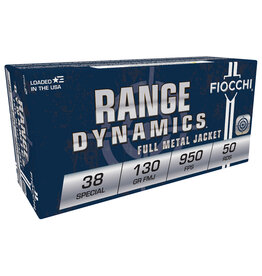 Fiocchi Fiocchi Range Dynamics 38 Special 130 Grain FMJ 50 Rounds 38A