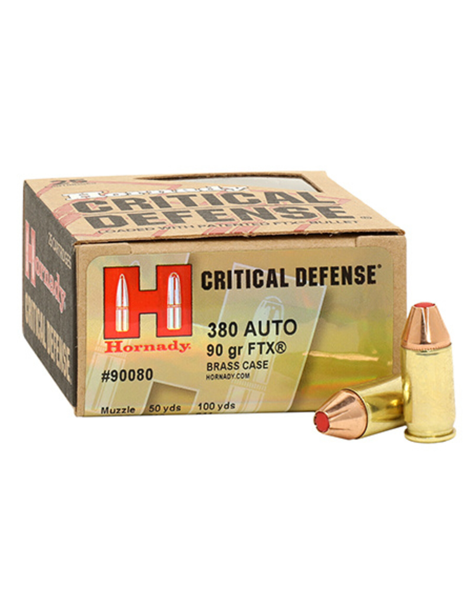 Hornady Hornady Critical Defense 380 Auto 90 Grain FTX 25 Rounds 90080