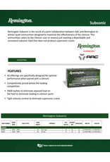 Remington Remington Subsonic 9mm 147 Grain FNEB 50 Rounds 28435
