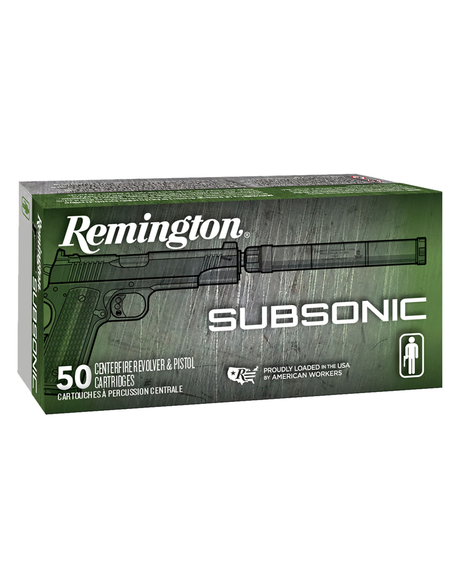 Remington Remington Subsonic 9mm 147 Grain FNEB 50 Rounds 28435