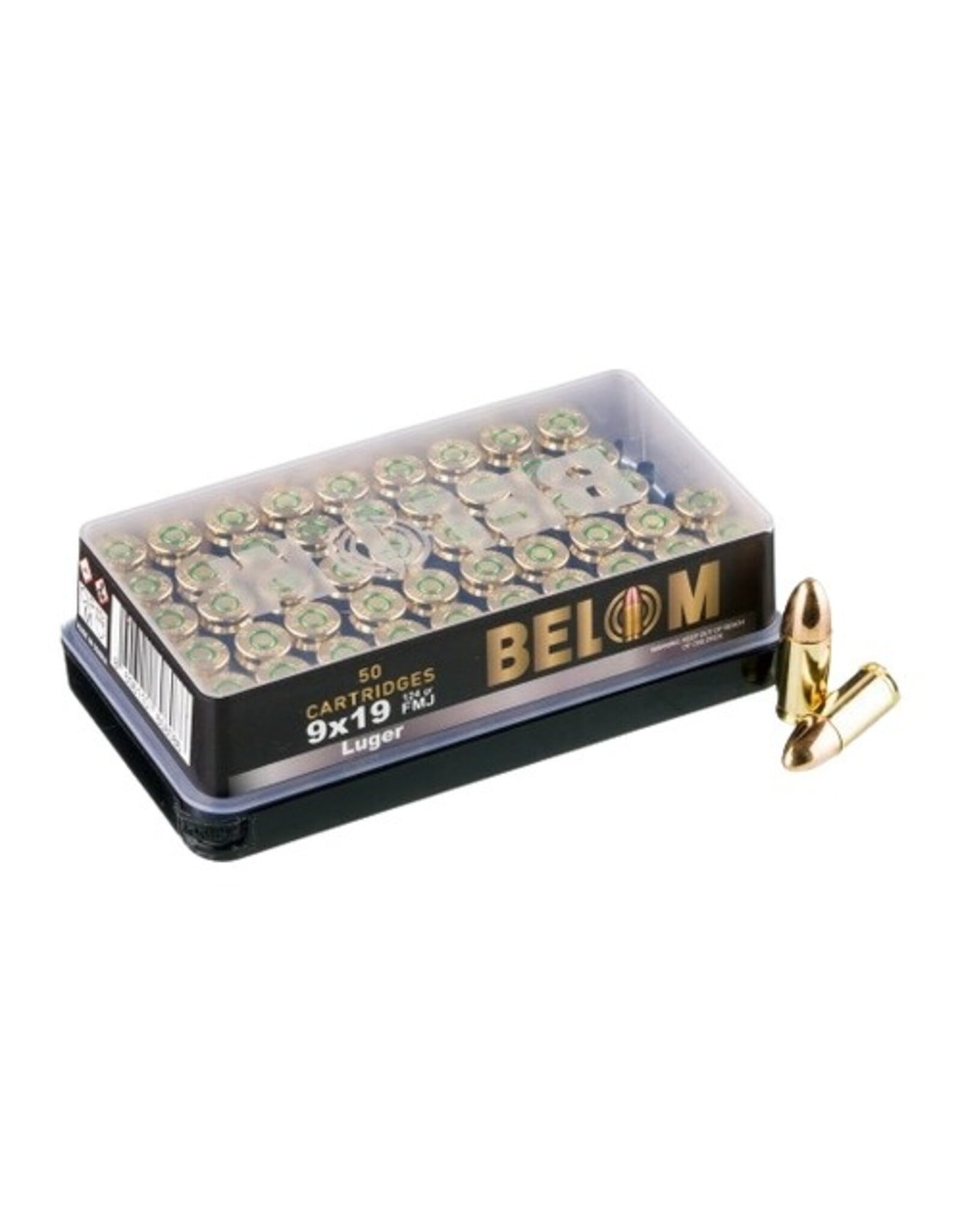 Belom Belom 9mm Luger 124 Grain 50 Rounds