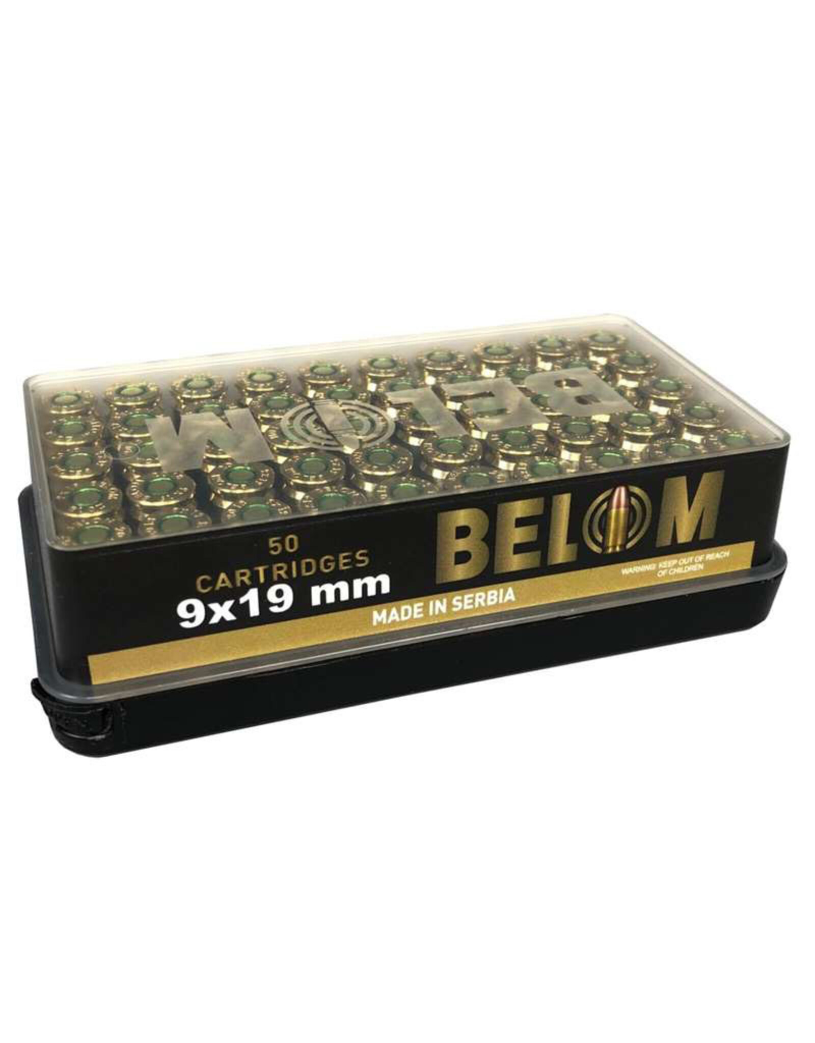 Belom Belom 9mm Luger 124 Grain 50 Rounds