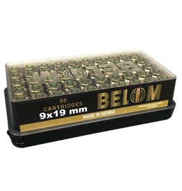 Belom Belom 9mm Luger 124 Grain 50 Rounds