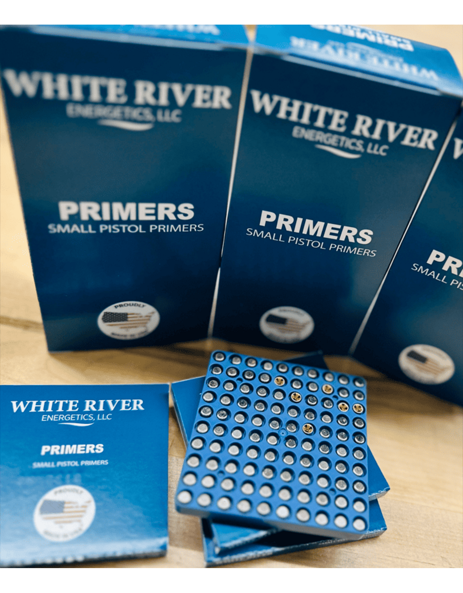 White River White River Small Pistol Primers Plated 1000 Count