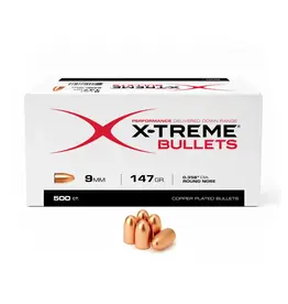 X-Treme Bullets X-Treme 9mm .355" 147gr Round Nose Bullets 500 Count