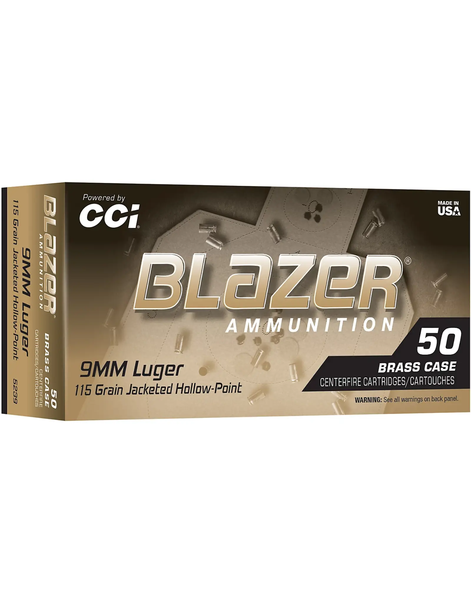 Blazer CCI Blazer 9mm 115gr JHP 50 Rounds