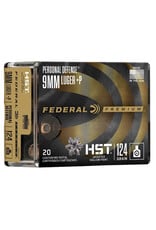 Federal Federal Premium Personal Defense 124 Grain 9mm+P HST 20 rounds