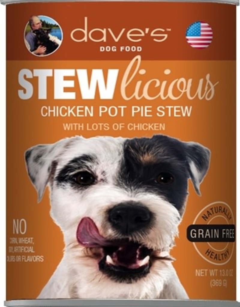 Daves Dave's Stewlicious Hearty Stew Canned Dog Food 13oz