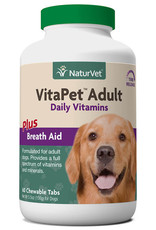 NaturVet NaturVet Vita Pet Adult 60 Tabs + Breathe Aid