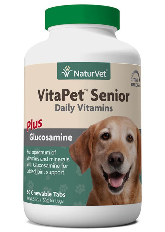 NaturVet NaturVet Vita Pet Senior 60 Tabs + Glucosamine