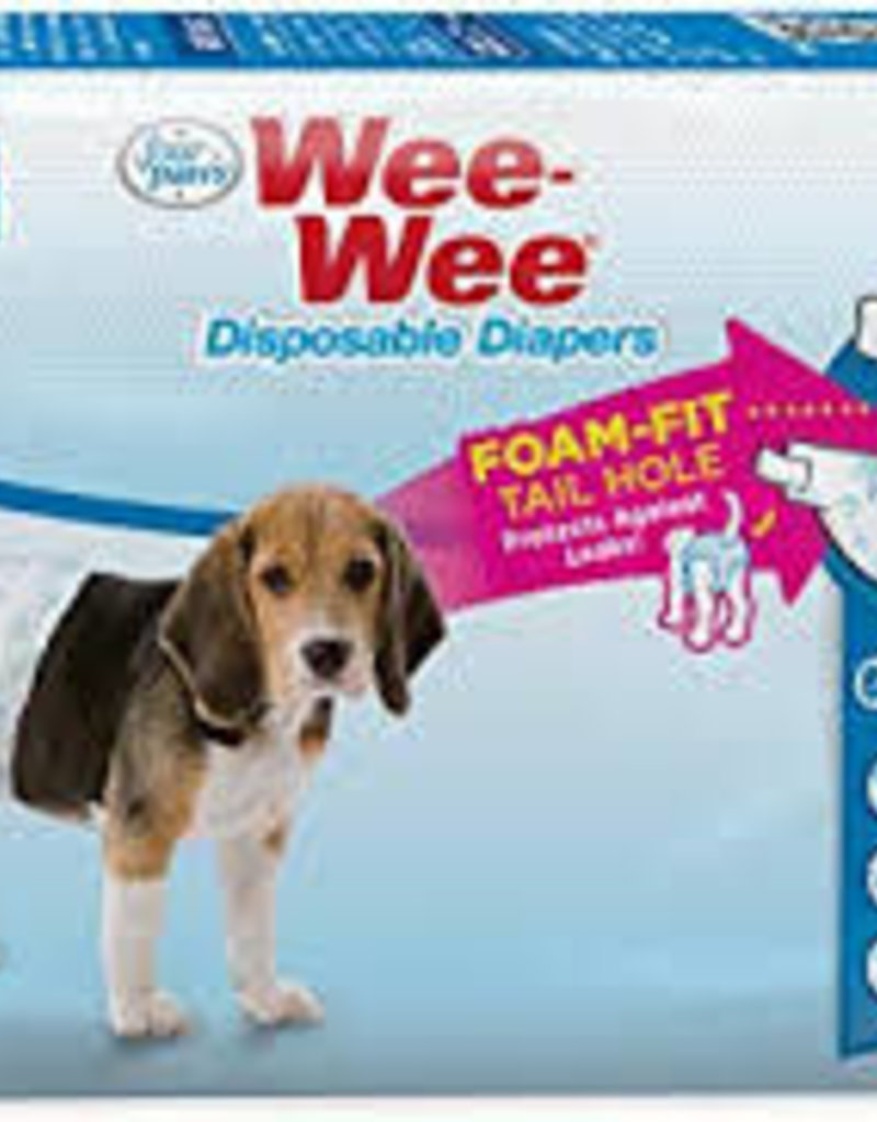 Four Paws Four Paws Wee-Wee Disposable Diapers 12 pk