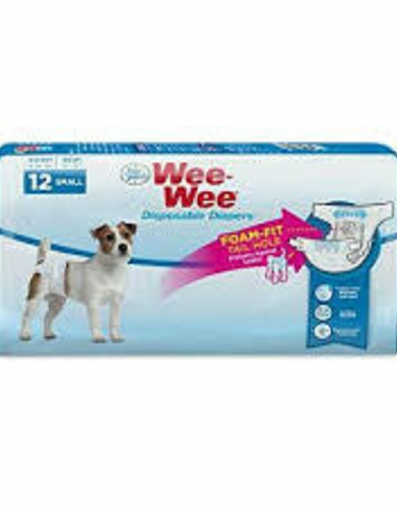 Four Paws Four Paws Wee-Wee Disposable Diapers 12 pk