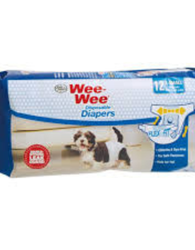 Four Paws Four Paws Wee-Wee Disposable Diapers 12 pk