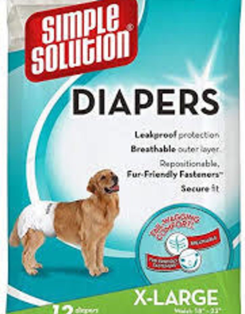 Simple Solution Simple Solutions Lg/XL Disposable Diapers 12pk