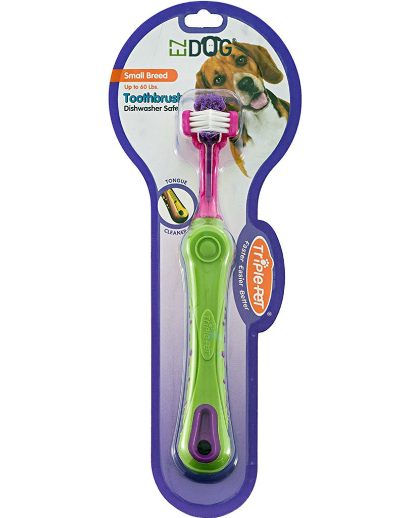 Triple Pet EZ Dog Toothbrush for Small Breeds