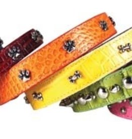 Omni Pet Leather Bro's Metallic Dog Collar