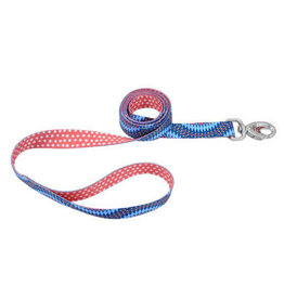 Coastal Coastal Sublime Leash Blue Diamond Dots 1"