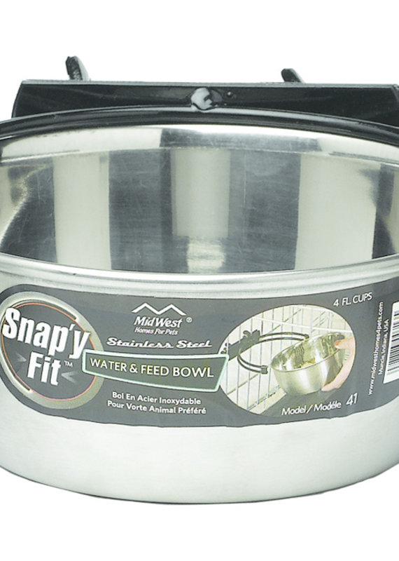 Midwest Midwest Snap'y Fit Stainless Steel Bowl