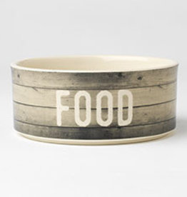 Petrageous Designs Farm Dog FOOD Bowl 6" Gray. 3.5 cups