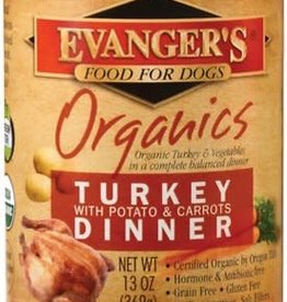 Evangers Evanger's Organics 13oz Turkey, Carrots, Peas