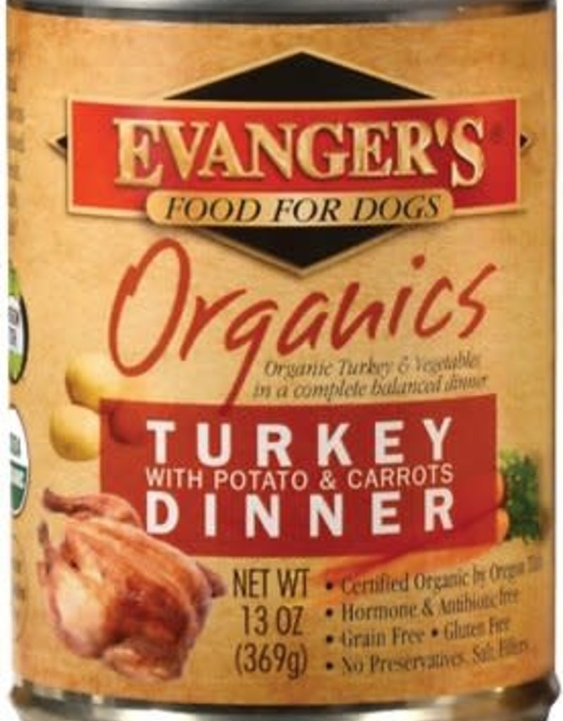 Evangers Evanger's Organics 13oz Turkey, Carrots, Peas