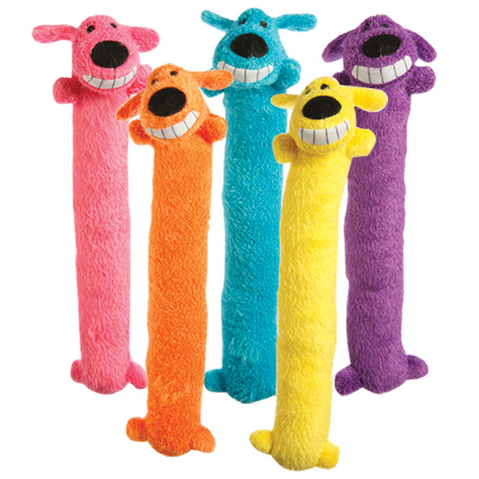 Multipet Loofa Dog Plush Dog Toy (Colors May Vary) 6