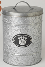 Petrageous Designs Petrageous Signature Paw Plaque Galvanized Treat Canister