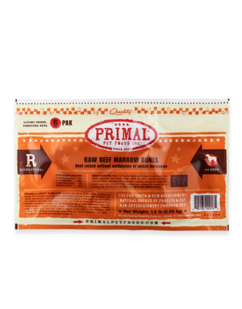 Primal Primal Beef Bone 2" 6pk