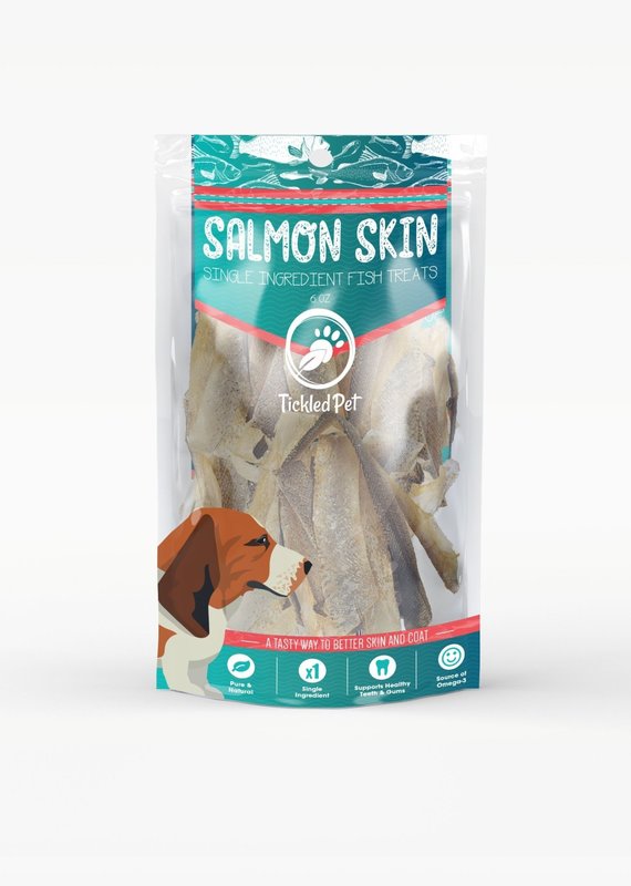 Tickled Pet Tickled Pet Natural Salmon Skin 6oz