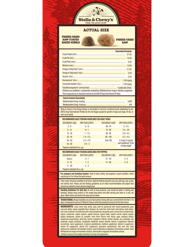 Stella & Chewys Stella & Chewy's Raw Blend GF Free Range