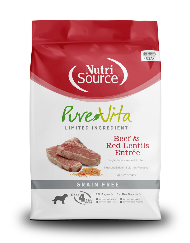 NutriSource NutriSource Pure Vita Beef and Red Lentils