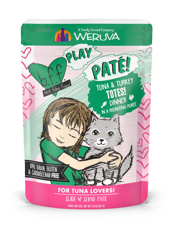 Weruva Weruva Cat B.F.F. Play  2.8oz Tuna & Turkey