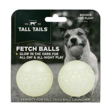 Tall Tails Fetch Balls Glow 2pk Tabby Jack s Pet Supplies and Grooming