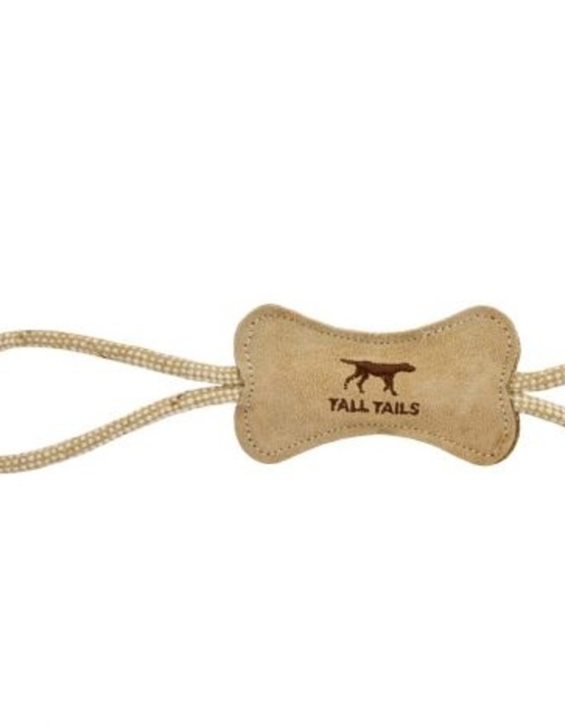 Tall Tails Tall Tails Natural Leather Bone Tug
