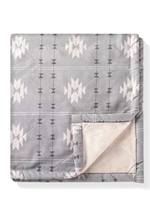 Fringe Studio Fringe Textile Lines Canvas/Fleece Blanket