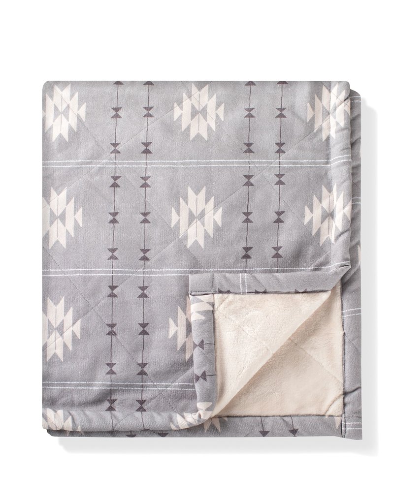 Fringe Studio Fringe Textile Lines Canvas/Fleece Blanket