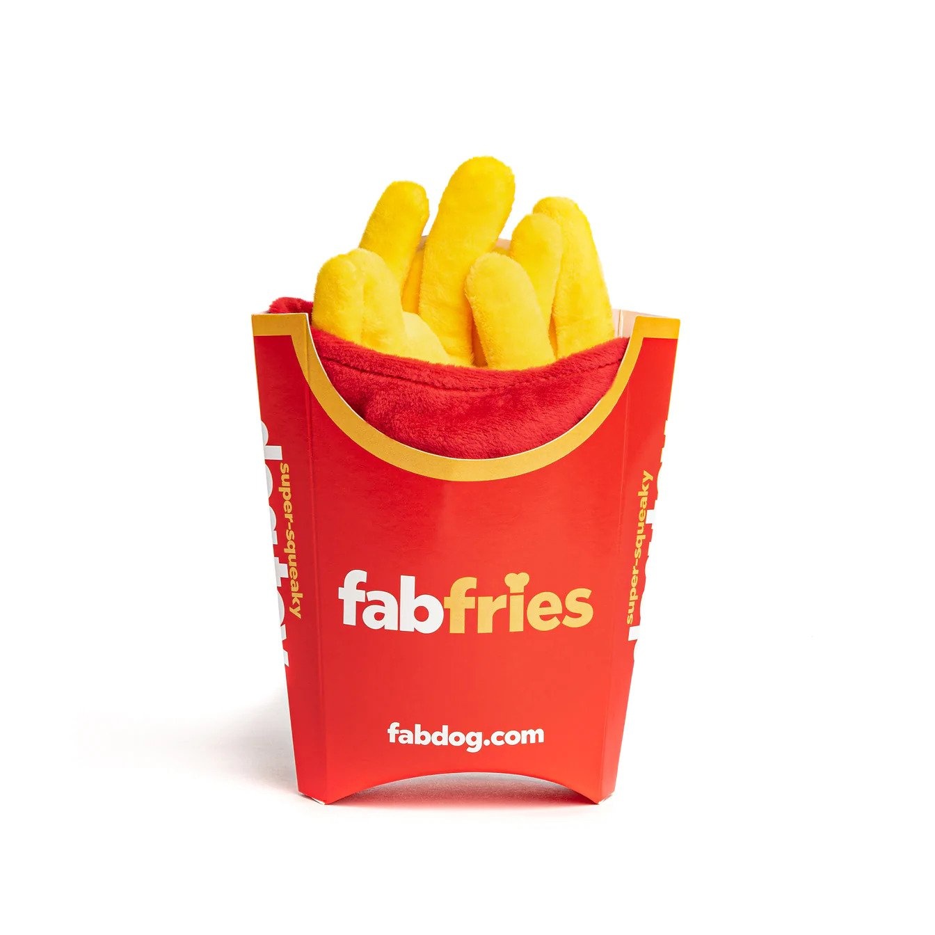 FabDog Super Squeaker French Fry Tabby Jack s Pet Supplies and Grooming