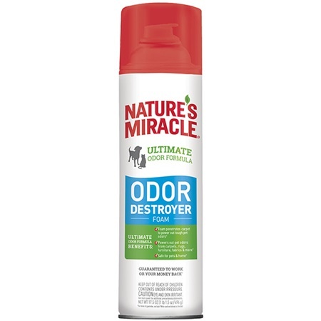 Nature s Miracle Advanced Stain Odor Eliminator Foam for Cats 17.5oz
