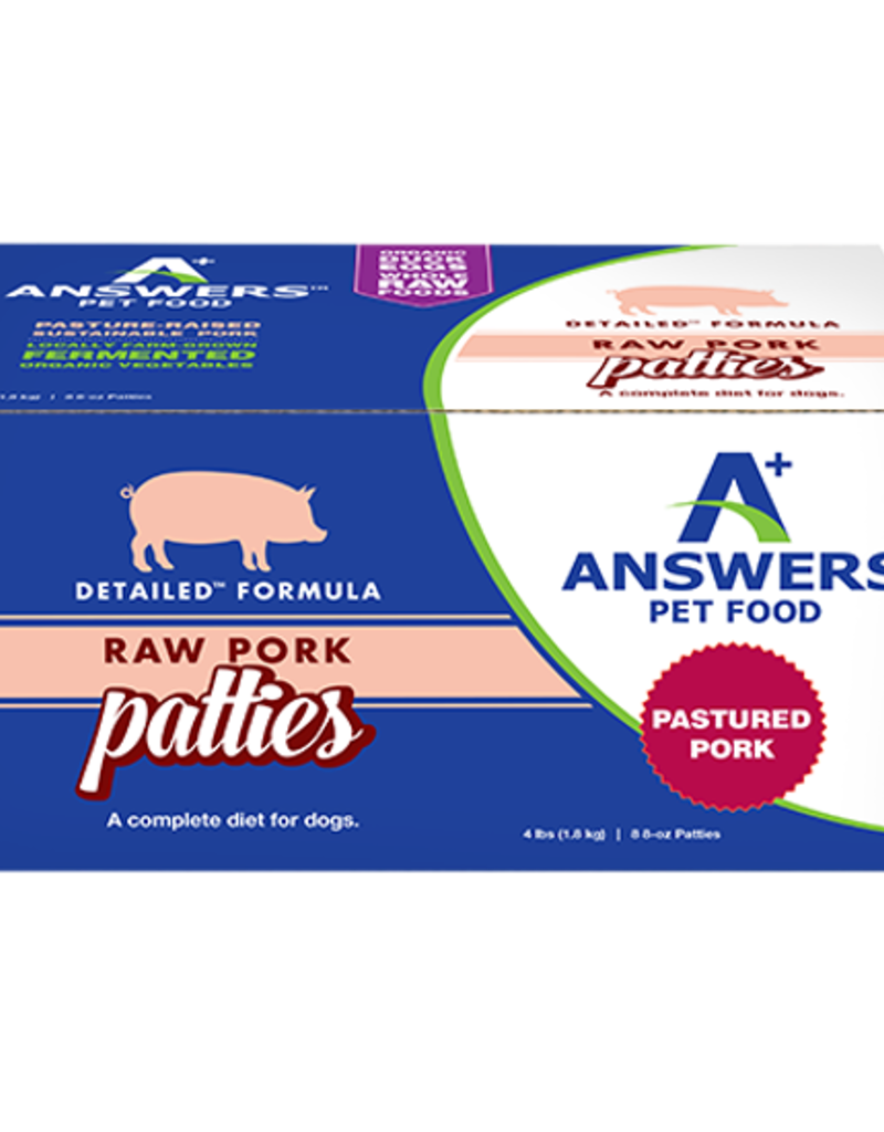 Answers Pet Food Answers Raw Fermented Patties 4#